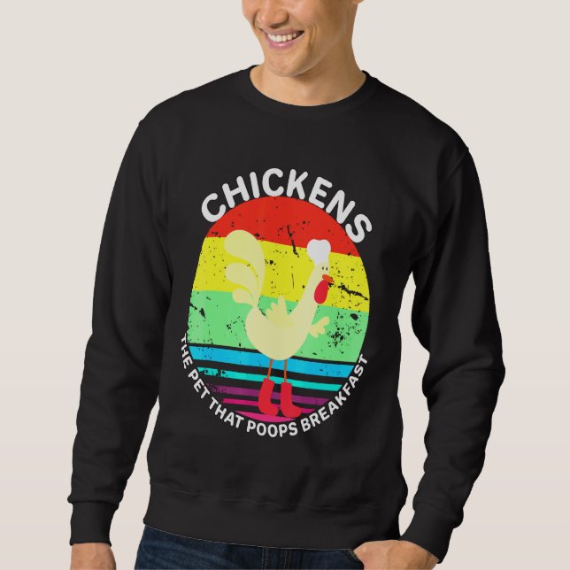 Sweatshirt Chicken Pet  (Devant)