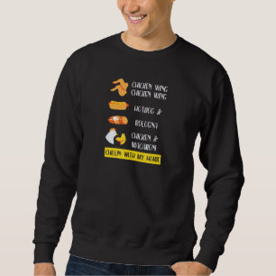 Sweatshirt Chicken Wing Chicken Wing Hot Dog Bologna Virale D