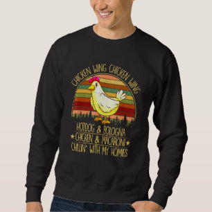 Sweatshirt Chicken Wing Chicken Wing Hot Dog Bologna Virale D