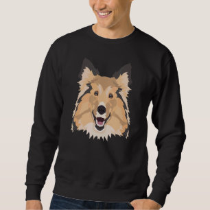 Sweatshirt Chien à chiens de mouton de Shetland souriant