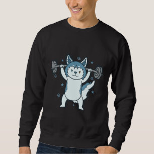 Sweatshirt Chien à traîneau Husky Poids de levage neige