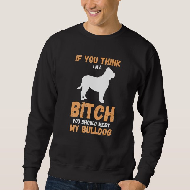 Sweatshirt Chien anglais Bulldog (Devant)