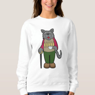 Sweatshirt Chien avec la coupe du café