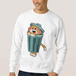Sweatshirt Chien avec poubelle