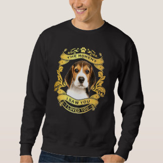 Sweatshirt Chien beagle À L'Heure Où Je T'Ai Vu