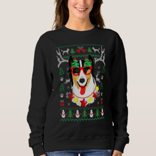 Sweatshirt Chien berger australien Vilain renne de Noël Sw