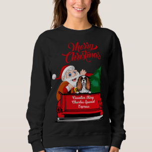Sweatshirt Chien Cavalier King Charles Spaniel Père Noël Cami