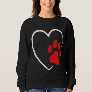 Sweatshirt Chien Chien Coeur Chien animal Chien drôle amant c