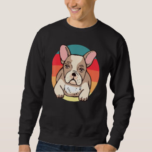 Sweatshirt Chien-chien français rétro