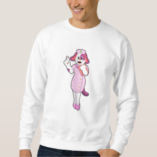 Sweatshirt Chien comme infirmière
