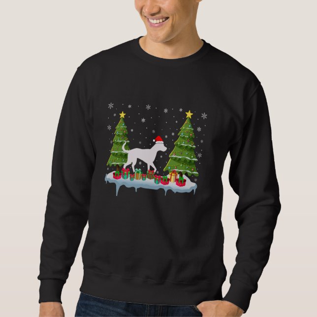 Sweatshirt Chien dalmate Xmas Arbre Hommes Femmes Laid Ch (Devant)