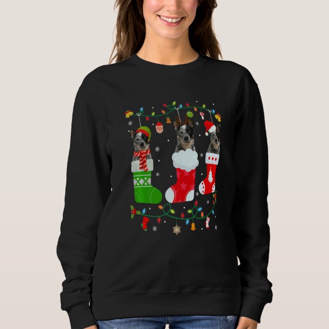 Sweatshirt Chien de bétail australien Trois chaussettes de No (Devant)