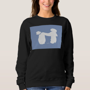 Sweatshirt Chien de caniche bleu Tony Fernandes