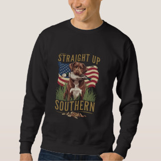 Sweatshirt Chien de chasse et canard Straight Up Southern