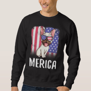 Sweatshirt Chien de Chien de Chien de Chien Français Drapeau