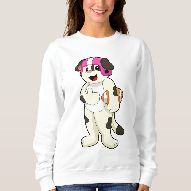 Sweatshirt Chien de football Sports (Devant)