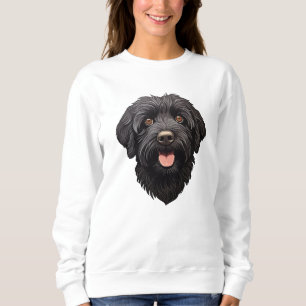 Sweatshirt Chien de Labradoodle noir