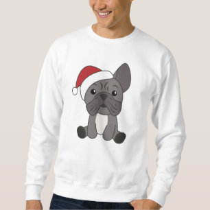 Sweatshirt Chien de Noël Animaux d'hiver de neige