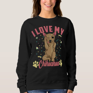 Sweatshirt Chien de race J'aime mon Chien Chihuahua Chien