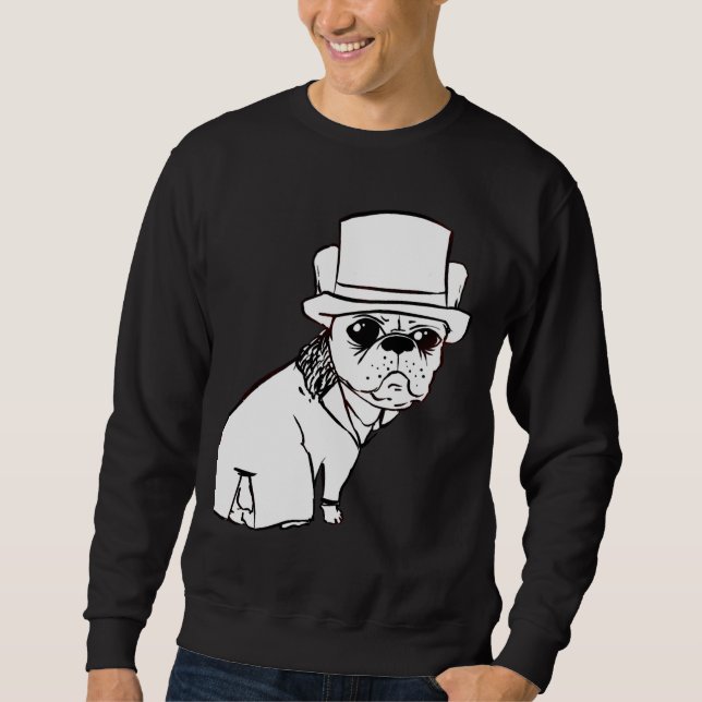 Sweatshirt Chien de taule français Duke Outline (Devant)