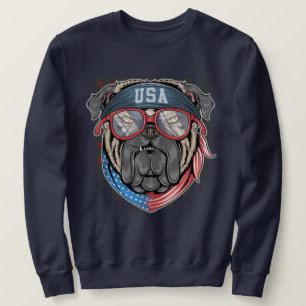 Sweatshirt Chien de taule patriotique