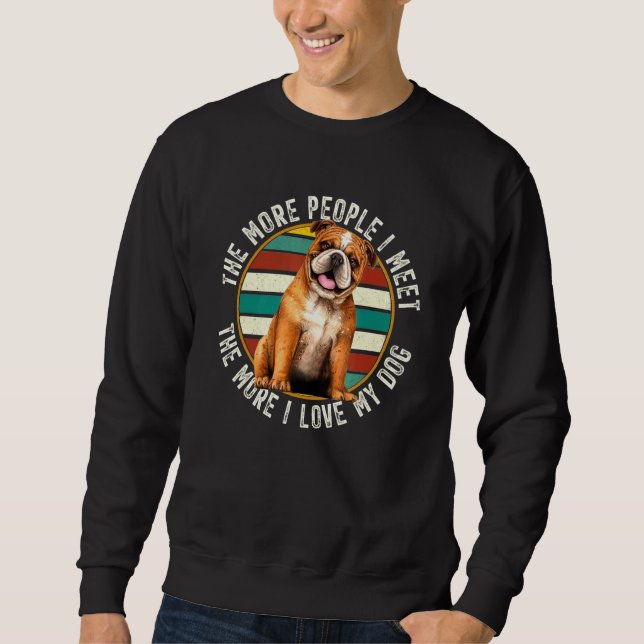 Sweatshirt Chien de taule Vintage classique (Devant)