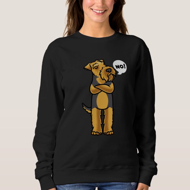 Sweatshirt Chien de Terrier gallois têtu (Devant)