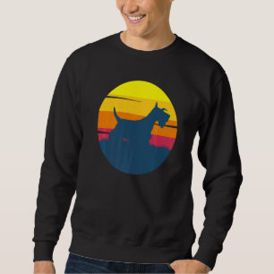 Sweatshirt Chien écossais Aberdeen Terrier Retro 24