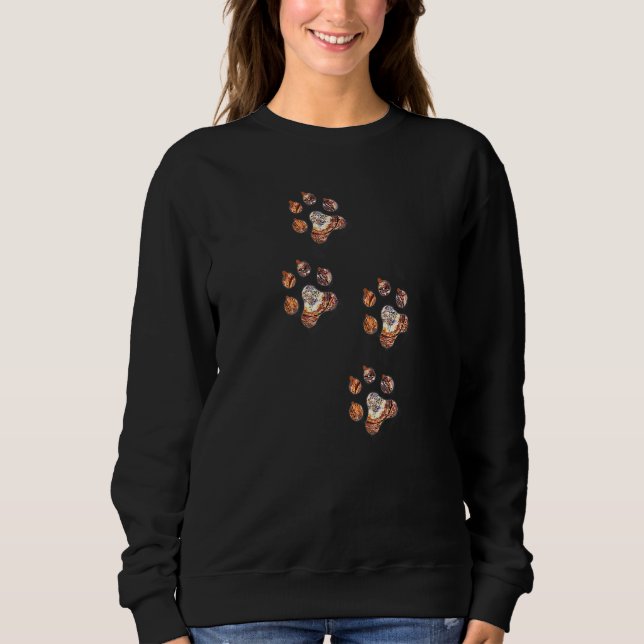 Sweatshirt Chien Empreinte de patte Animaux de compagnie Chio (Devant)