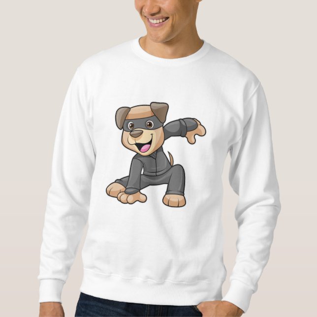 Sweatshirt Chien en costume Ninja (Devant)