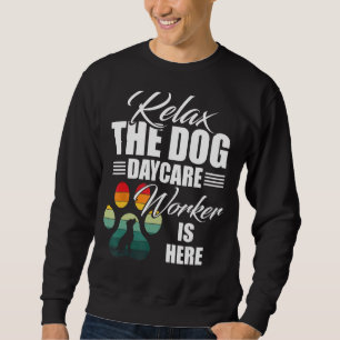 Sweatshirt Chien Garderie Jeux Matériel Fournitures Doggie Ga