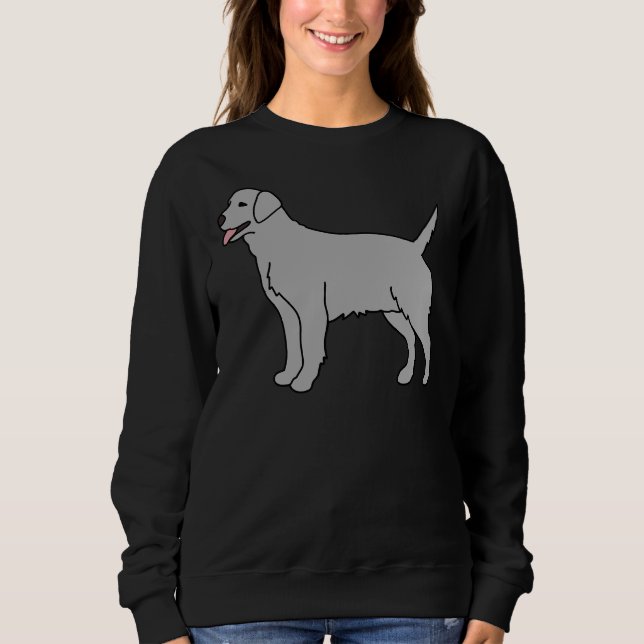 Sweatshirt Chien gris clair du Labrador (Devant)