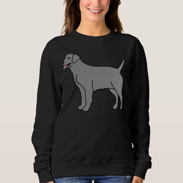Sweatshirt Chien gris du Labrador (Devant)