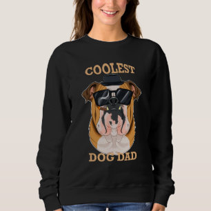 Sweatshirt Chien le plus frais Papa I Anglais Buldog Papa I A