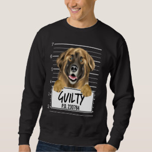 Sweatshirt Chien Leonberger Photographie Judiciaire Coupable