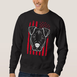 Sweatshirt Chien Pitbull Us drapeau américain 5
