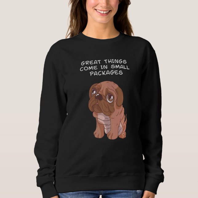 Sweatshirt Chien pliant Shar Pei Bordeaux Grand Chien Danse C (Devant)