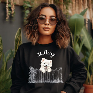 Sweatshirt Chien qui regarde Personnalisable