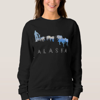 Sweatshirt Chiens de Traîneau d'Alaska Attelage Équipe de Chi