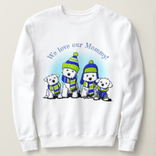 Sweatshirt Chiens d'équipage douillets KiniArt