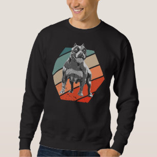 Sweatshirt Chiens Pitbull Pitti Retro Staffordshire Terrier