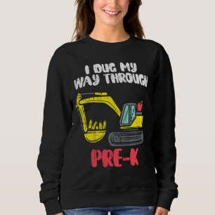 Sweatshirt Chiffre pour enfants J'ai creusé mon chemin à trav