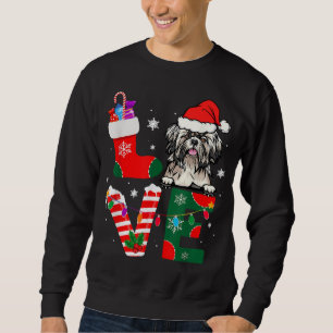 Sweatshirt Chih Tzu Lover Santa Claus Chiens de Noël Pyjamas