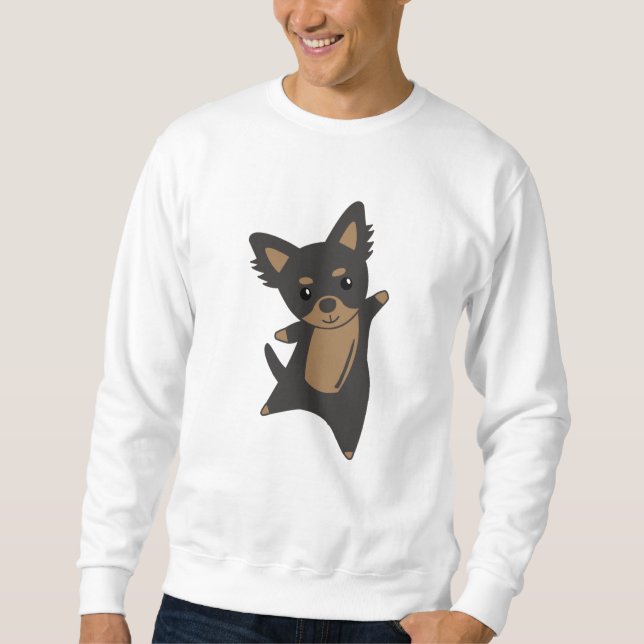 Sweatshirt Chihuahua Chien Amis Animaux Amis Funny Chiwawa (Devant)