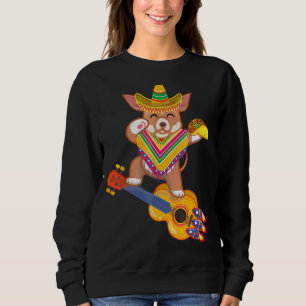 Sweatshirt Chihuahua Cinco De Mayo Poncho Som