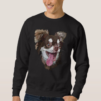 Sweatshirt Chihuahua Crazy Chihuahua Long Haied Chien pour ho