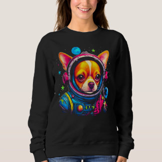 Sweatshirt Chihuahua Dog as Astronaut