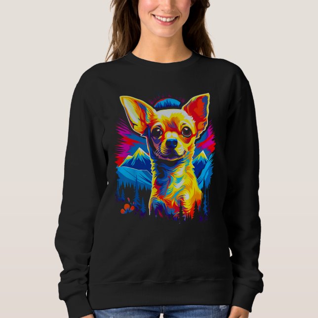 Sweatshirt Chihuahua Dog Hiking (Devant)