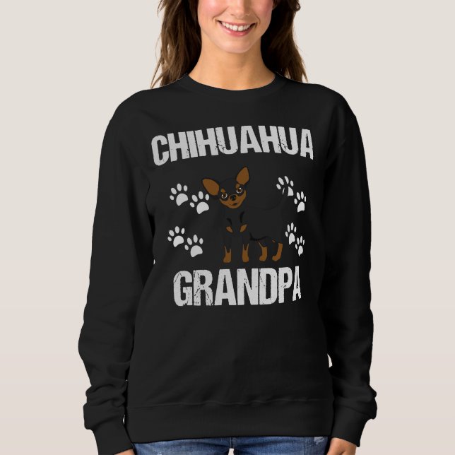 Sweatshirt Chihuahua Grandpa (Devant)