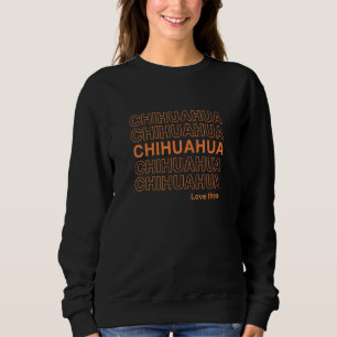 Sweatshirt Chihuahuas Les Aiment Doggo Doggo Rétro Chien Anim